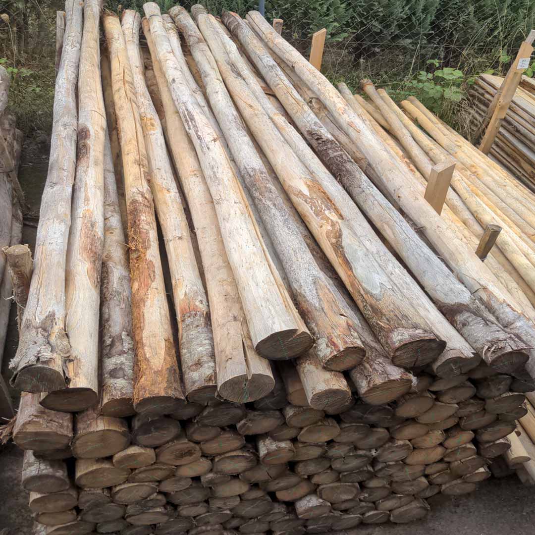 Holzstangen aus Kastanienholz 